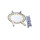 Tellerclips aus Metall ca.3cm,2x 6er Sets