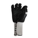 Echtleder Kenpo Handschützer schwarz- weiß XL