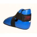 Echtleder Karate Fußschutz blau M